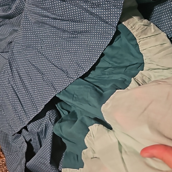 Girls of savoy. Women's size 0. Blue with white dots. stripes less dress. - Picture 2 of 10